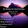 The Resume of a Real Christian