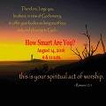 How Smart Are You? (8/14/2016)