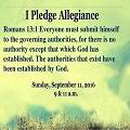 I Pledge Allegiance (9/11/2016)