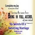 Six Secrets of a Satisfying Marriage (10/23/2016)